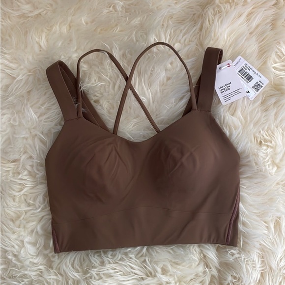 lululemon athletica Other - Lululemon Sports Bra Like a Cloud Longline Bra Size 4 | Cacao